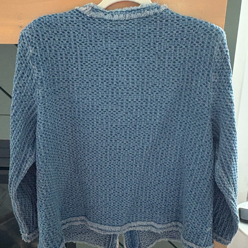 Joh Blue Fringe Trim Cardigan Ladies Jacket/Blazer - Picture 3 of 5
